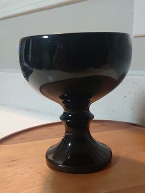 Glossy Black Candy Bowl Or Goblet